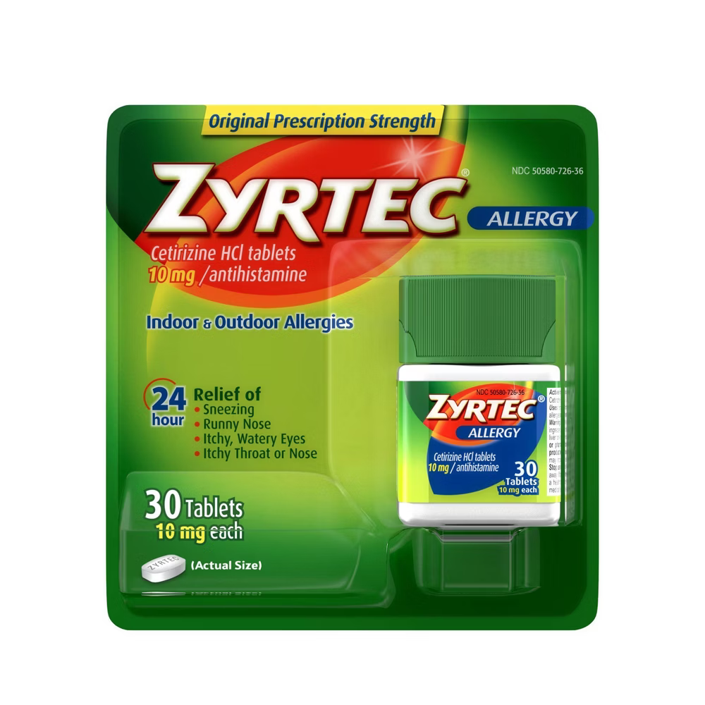 Zyrtec Allergy Relief Tablets (10 mg, 30 ct) by Farmacias Savia