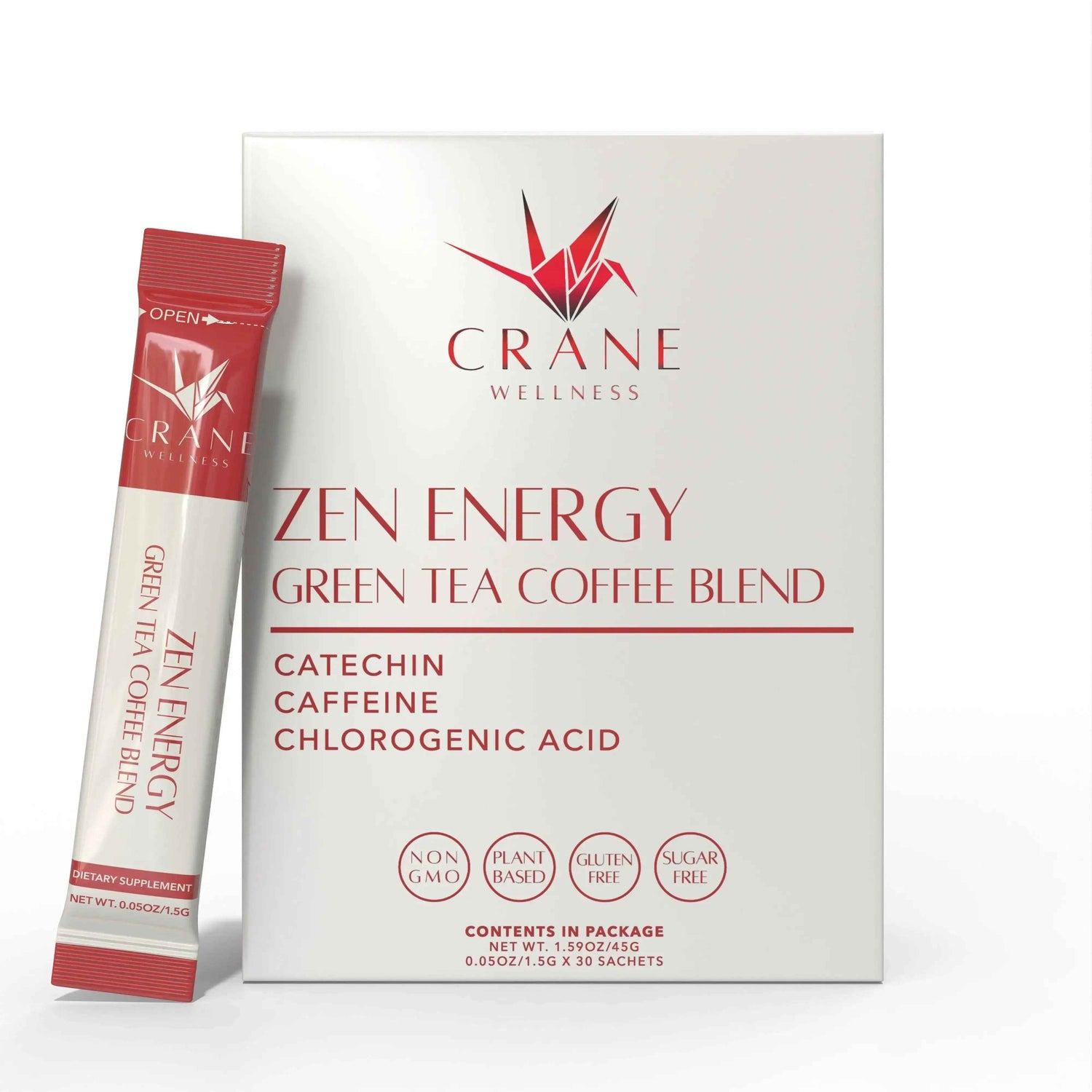 Zen Energy Green Tea &amp; Coffee by Crane Wellness