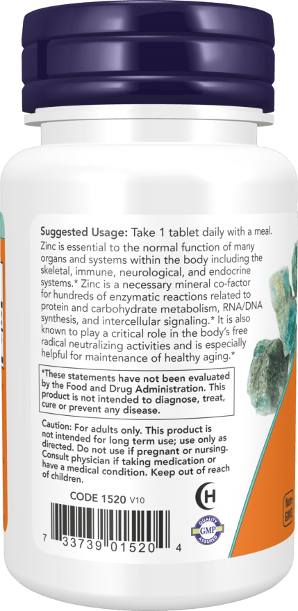 Zinc 50mg by Country Life Natural Foods