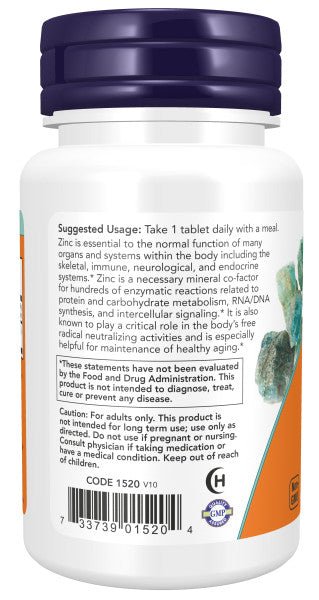 Zinc 50mg by Country Life Natural Foods