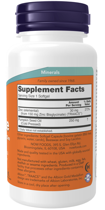 Zinc Glycinate by Country Life Natural Foods