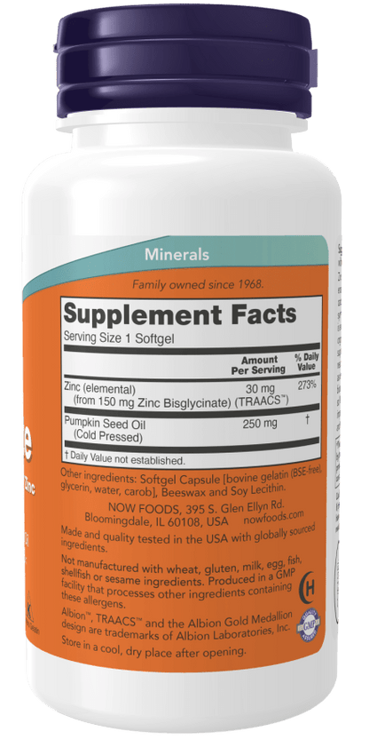 Zinc Glycinate by Country Life Natural Foods