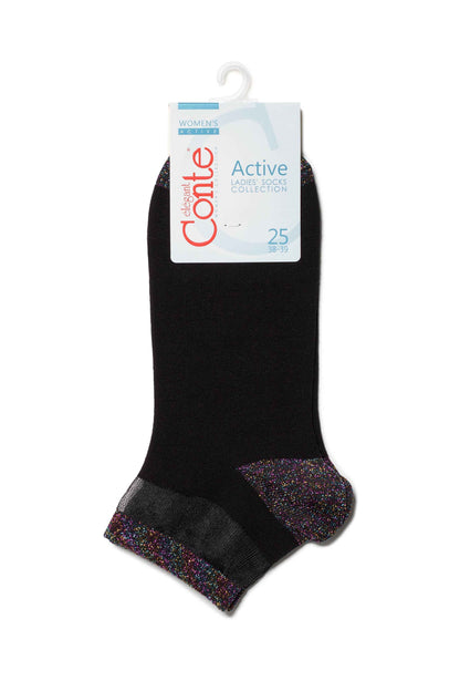 Cotton Ankle Socks Conte Active - 207 with Lurex