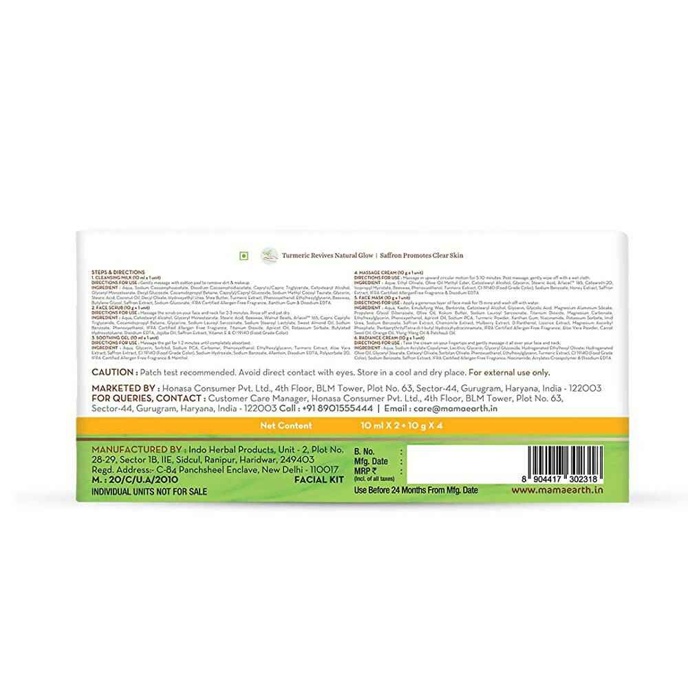 Mamaearth Ubtan Facial Kit with Turmeric &amp; Saffron for Glowing Skin