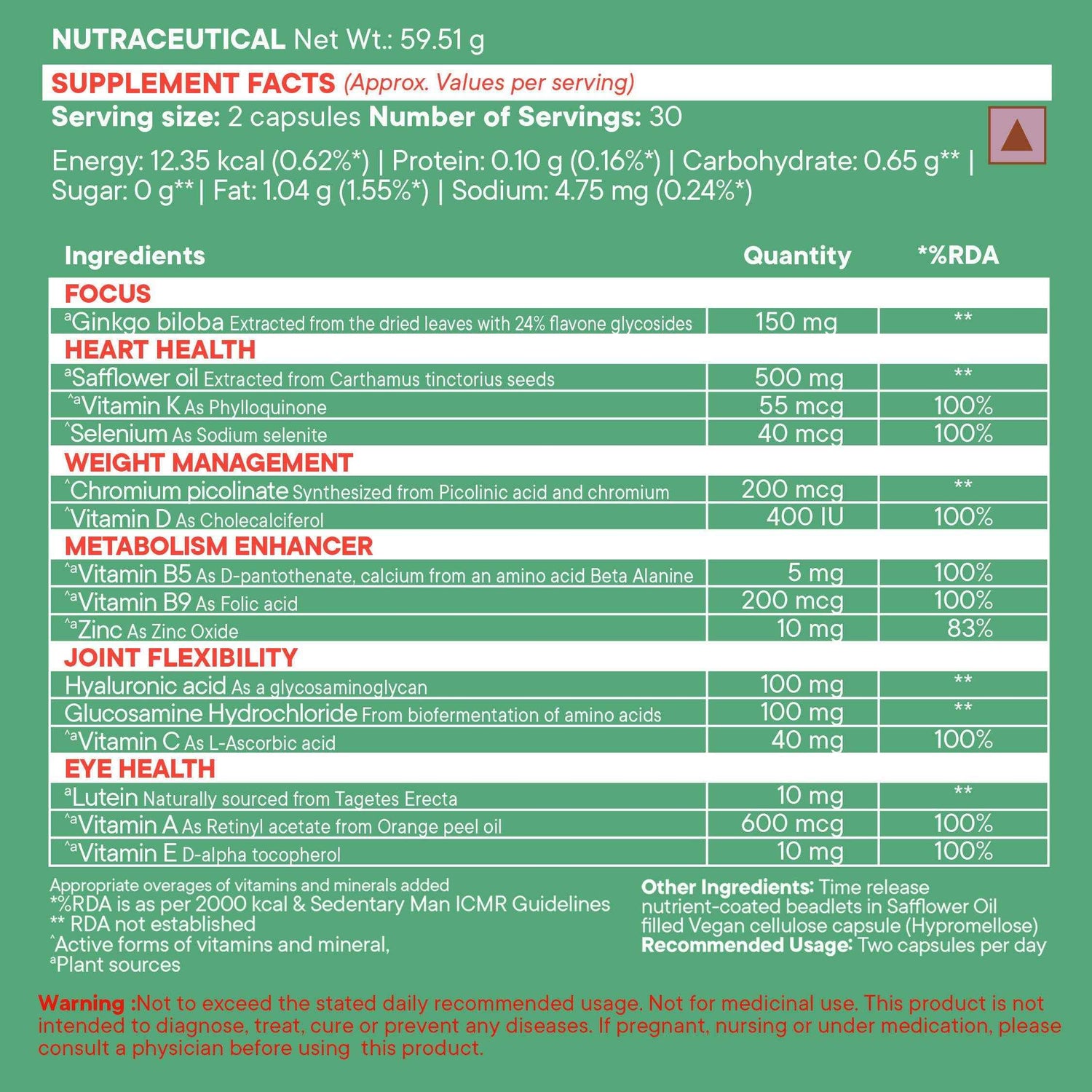 Wellbeing Nutrition Slow | Multivitamin for Him 50+ Capsules