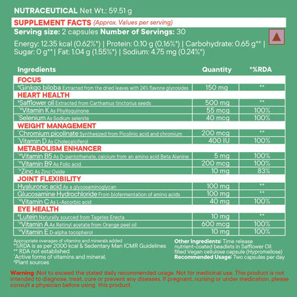 Wellbeing Nutrition Slow | Multivitamin for Him 50+ Capsules