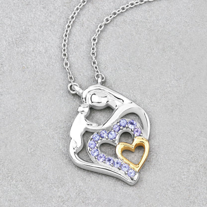 0.28 Carat Genuine Tanzanite .925 Sterling Silver Pendant by Bids.com