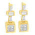 14K Yellow Gold 1 1/3 cttw Diamond Hoop Earrings (G-H, VS1-VS2) by Bids.com