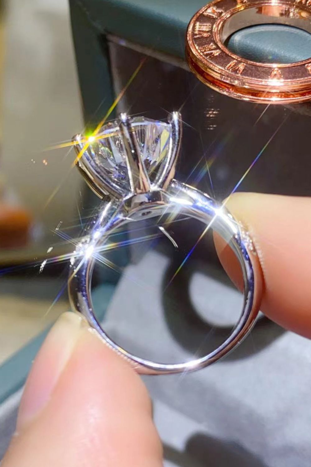 5 Carat Brilliant Round Cut Sparkala™ 6-Prong Ring (Platinum Over Pure Sterling Silver) by Sparkala