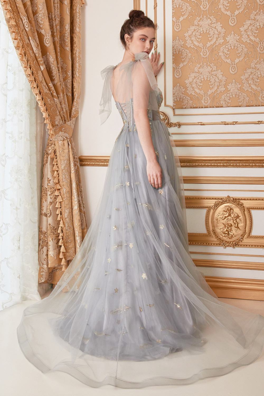 Andrea &amp; Leo A0824 Star of My Eye Embellished Long Dress