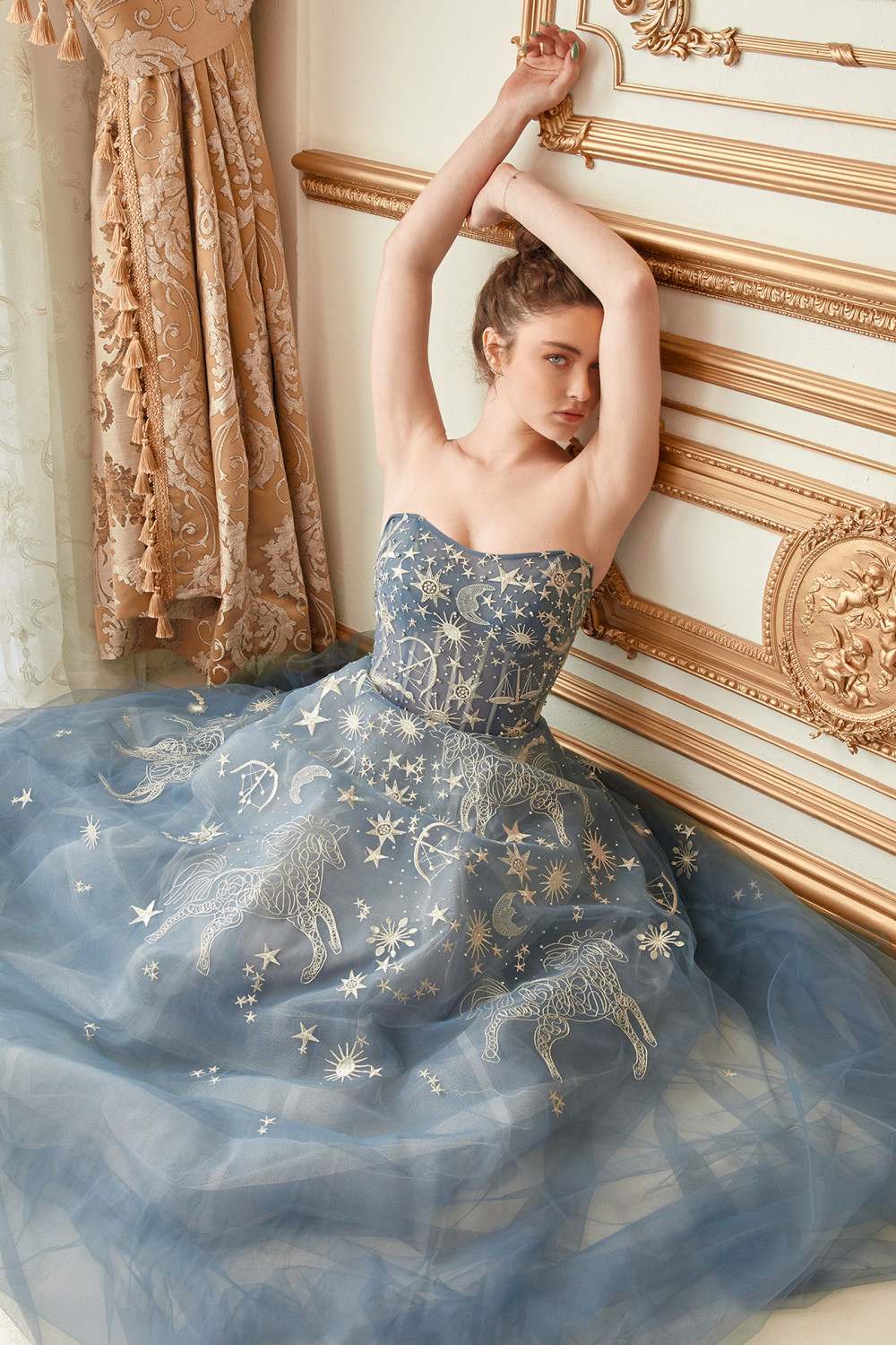 Andrea &amp; Leo A0890 Constellation Dream Strapless Long Dress
