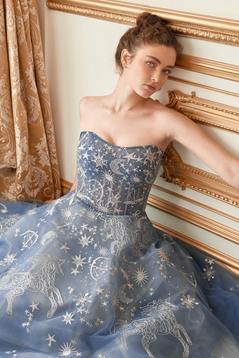 Andrea &amp; Leo A0890 Constellation Dream Strapless Long Dress
