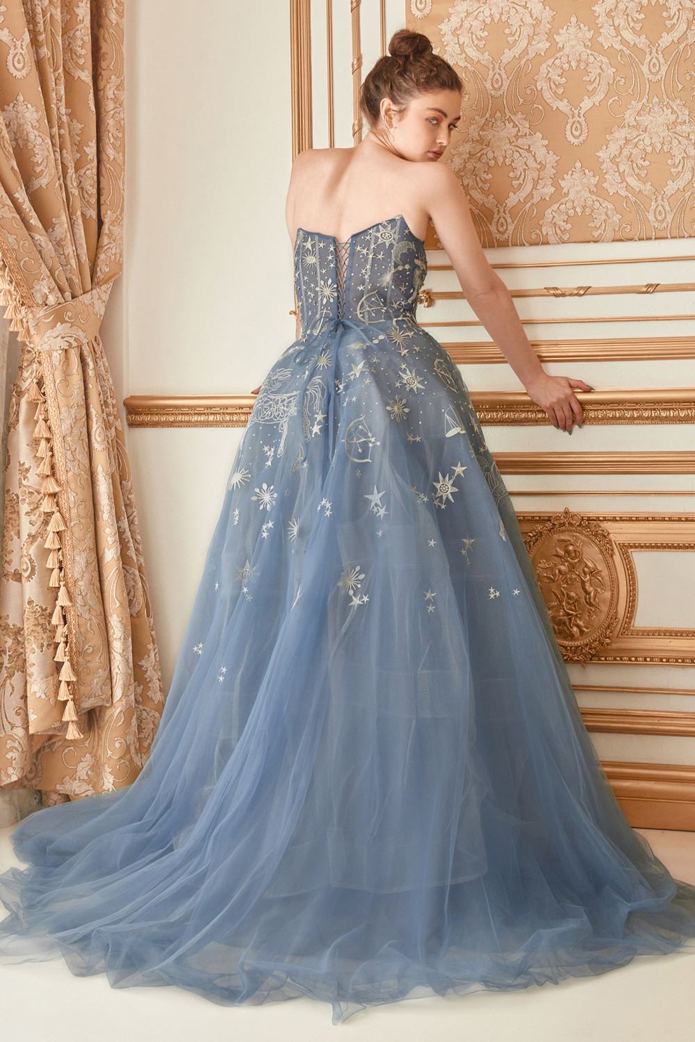 Andrea &amp; Leo A0890 Constellation Dream Strapless Long Dress