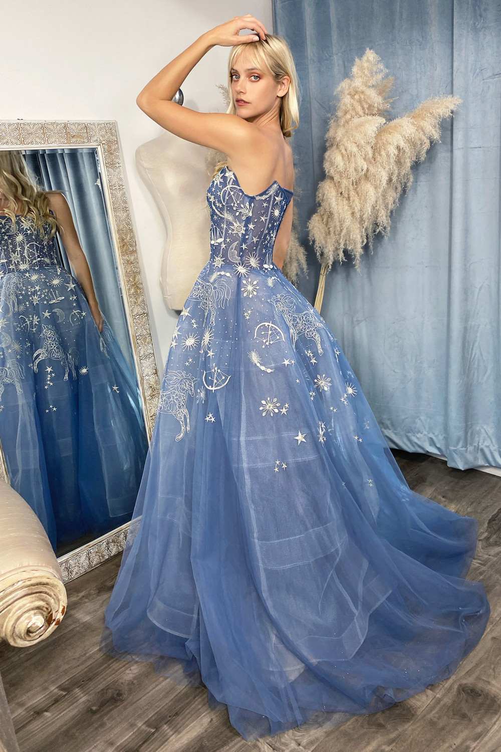 Andrea &amp; Leo A0890 Constellation Dream Strapless Long Dress