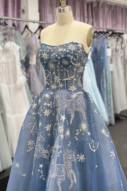 Andrea &amp; Leo A0890 Constellation Dream Strapless Long Dress