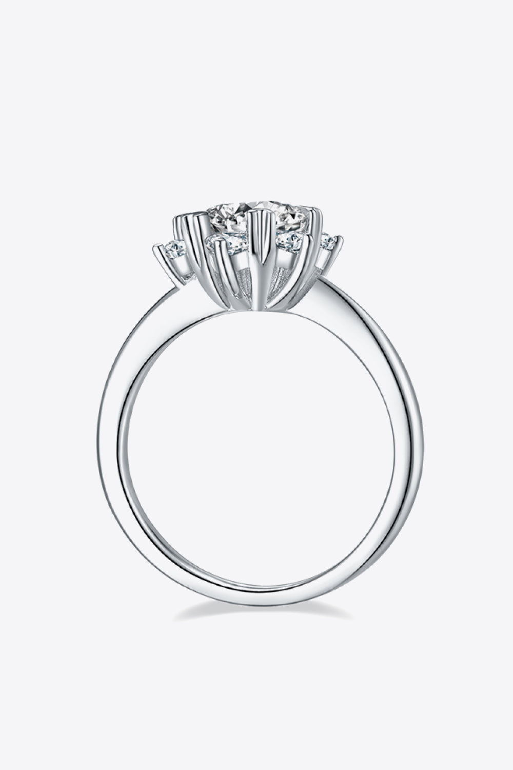 Adored 1 Carat Sparkala™ Platinum Over Pure Sterling Silver Cluster Ring by Sparkala