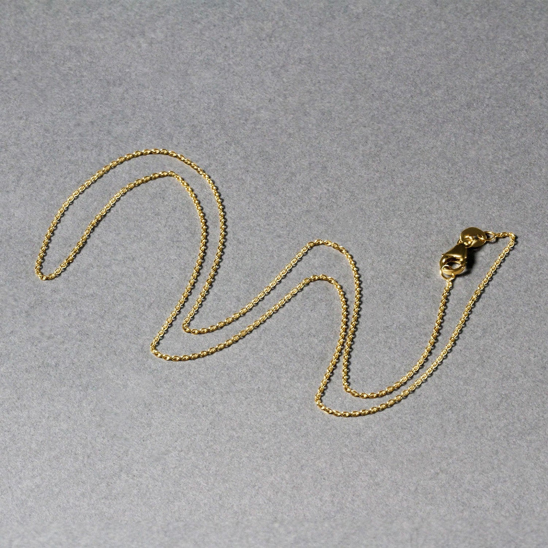 10k Yellow Gold Oval Cable Link Chain (0.97 mm) by Bids.com