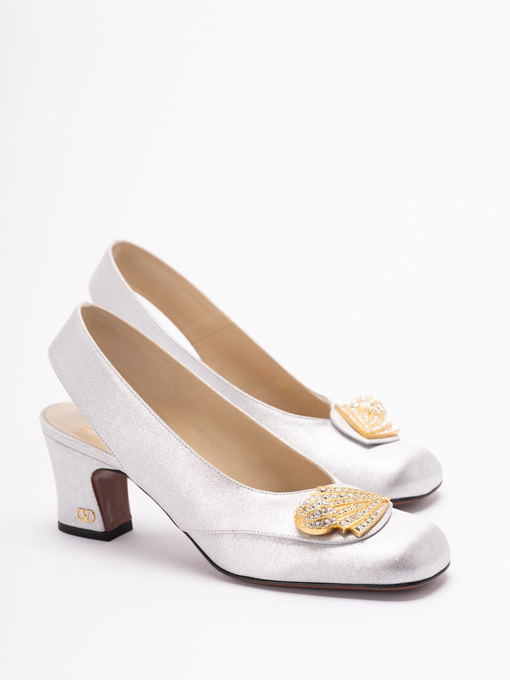 Valentino Garavani Women `Valentino Garavani Adamantine` Slingbacks - DestGlow