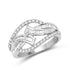 0.72 Carat Genuine White Diamond 14K White Gold Ring (E-F-G Color, VS-SI Clarity) by Bids.com