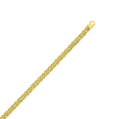 10k Yellow Gold Byzantine Design Chain Bracelet by Bids.com
