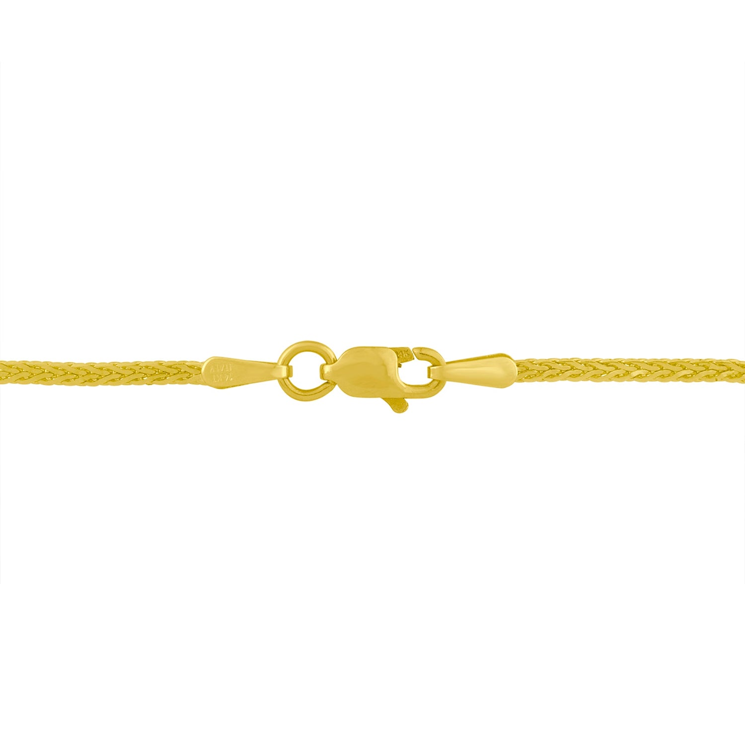 14K Yellow and White Gold 2.0 Cttw Princess Cut Diamond Flared and X-Station V Shaped 18â€ Franco Chain Statement Necklace (H-I Color, SI2-I1 Clarity) by Bids.com