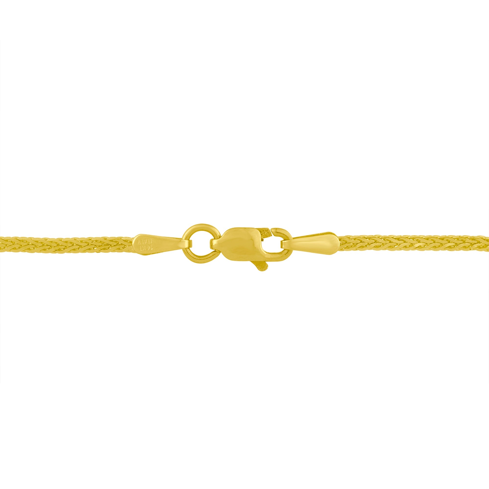 14K Yellow and White Gold 2.0 Cttw Princess Cut Diamond Flared and X-Station V Shaped 18â€ Franco Chain Statement Necklace (H-I Color, SI2-I1 Clarity) by Bids.com