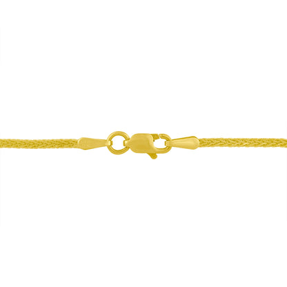 14K Yellow and White Gold 2.0 Cttw Princess Cut Diamond Flared and X-Station V Shaped 18â€ Franco Chain Statement Necklace (H-I Color, SI2-I1 Clarity) by Bids.com
