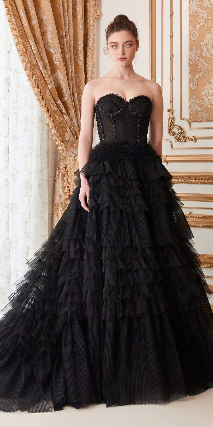 Andrea &amp; Leo A1017 Corset Princessa Tulle Ruffle Ball Gown
