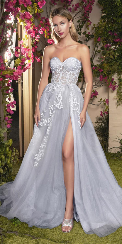 Andrea &amp; Leo A1029 Angelonia Diamond Glitter Corset Gown