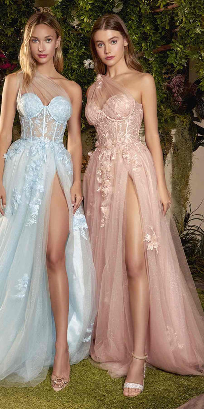 Andrea &amp; Leo A1053 Leila A-Line Ball Gown One Shoulder