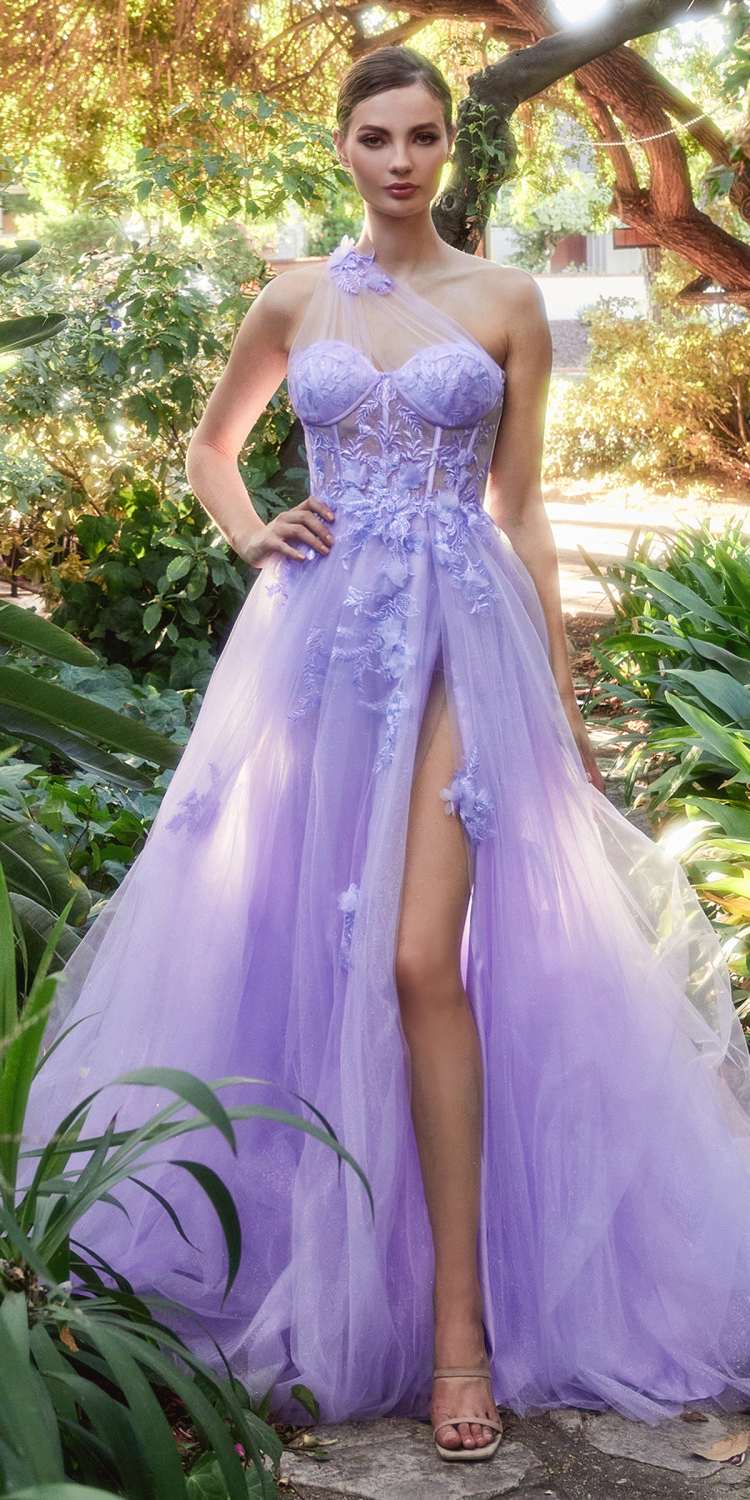 Andrea &amp; Leo A1053 Leila A-Line Ball Gown One Shoulder