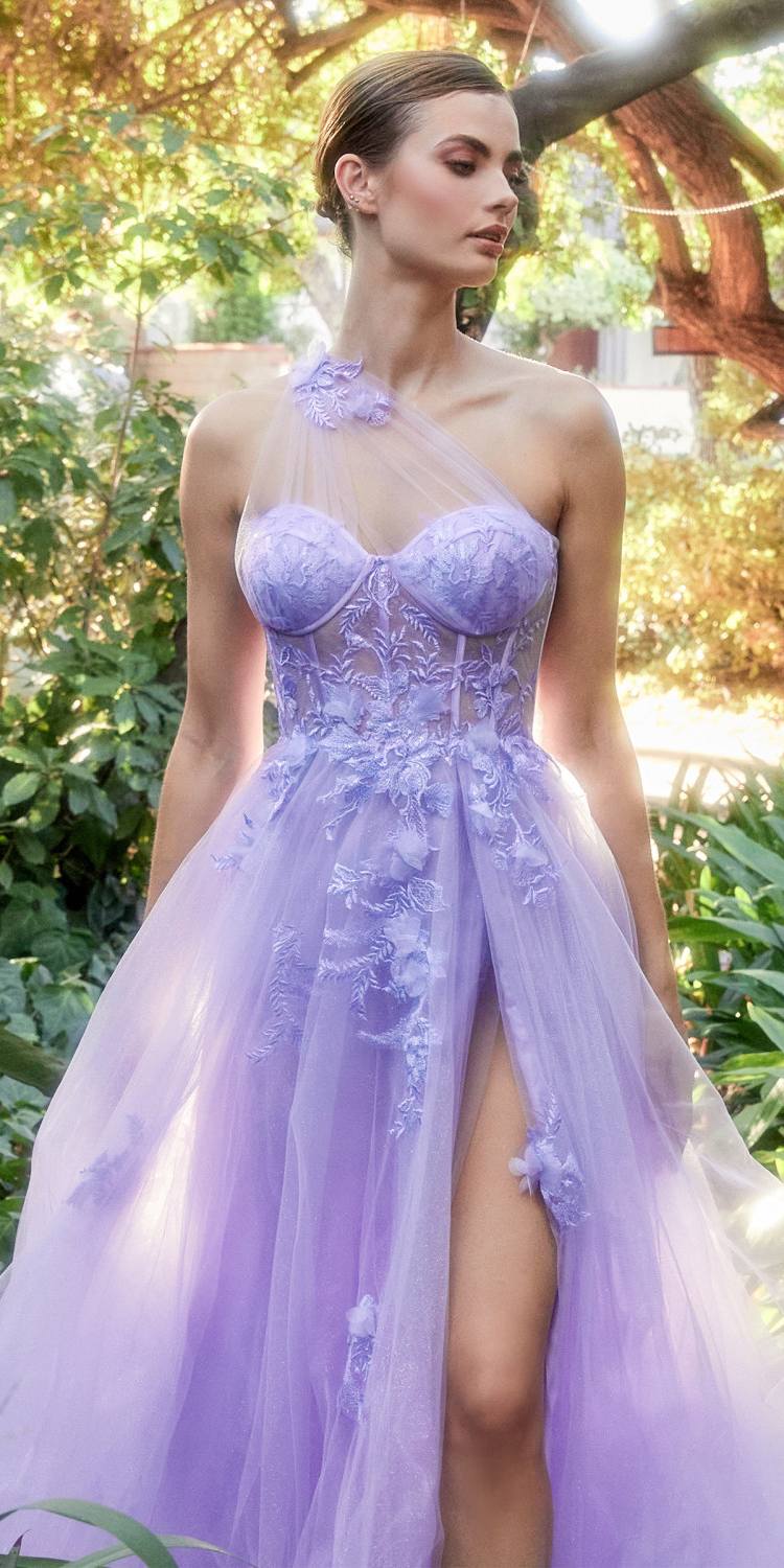 Andrea &amp; Leo A1053 Leila A-Line Ball Gown One Shoulder