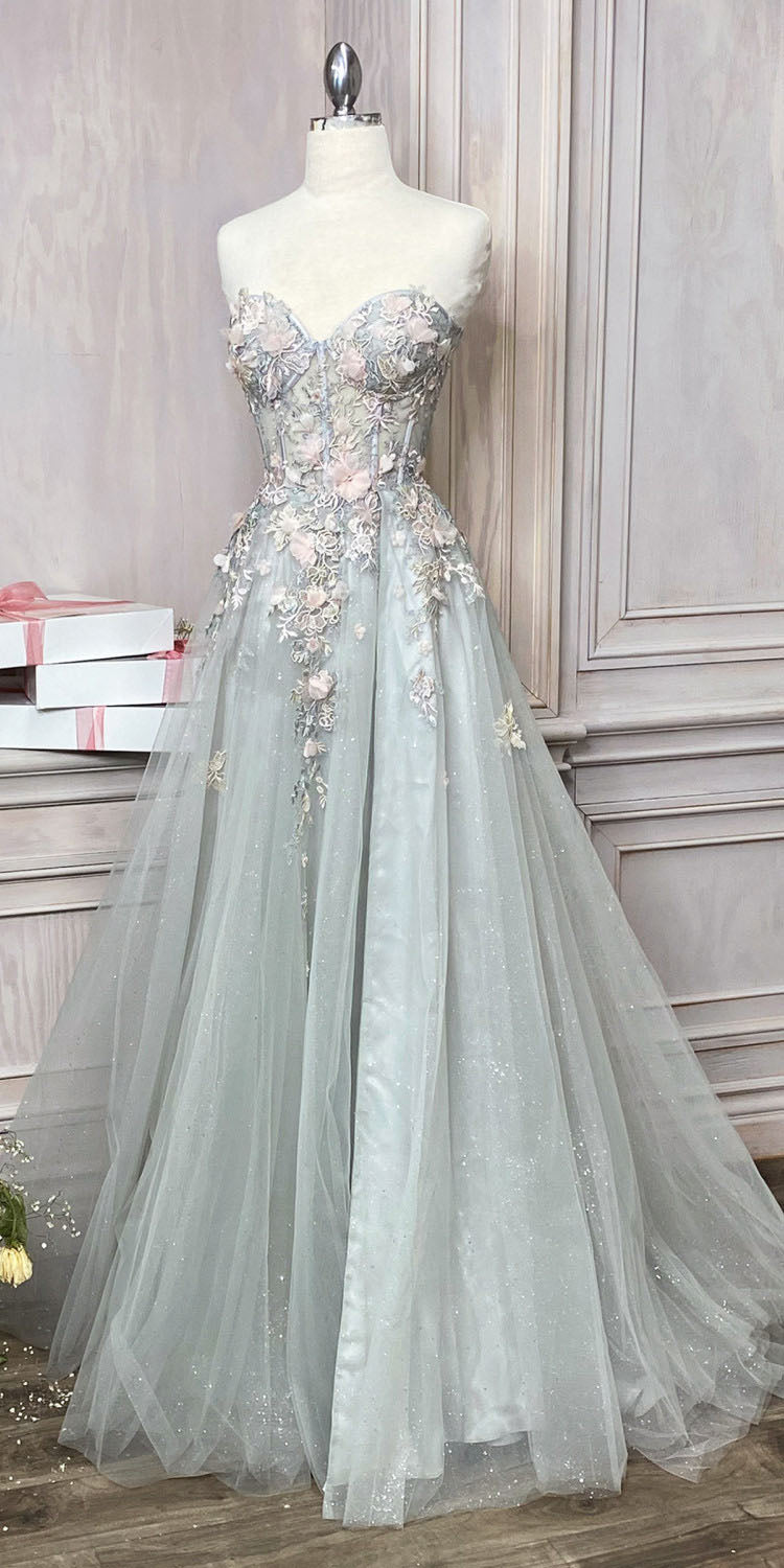 Andrea &amp; Leo A1089 Penelope Blossom Gown with Overskirt