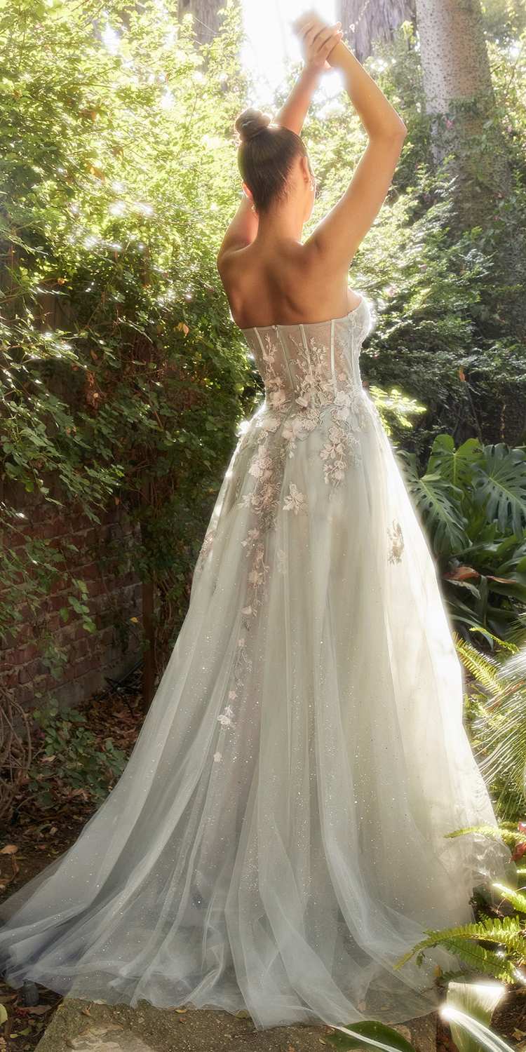 Andrea &amp; Leo A1089 Penelope Blossom Gown with Overskirt