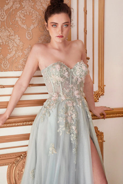Andrea &amp; Leo A1089 Penelope Blossom Gown with Overskirt