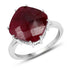 8.20 Carat Dyed Ruby .925 Sterling Silver Ring by Bids.com