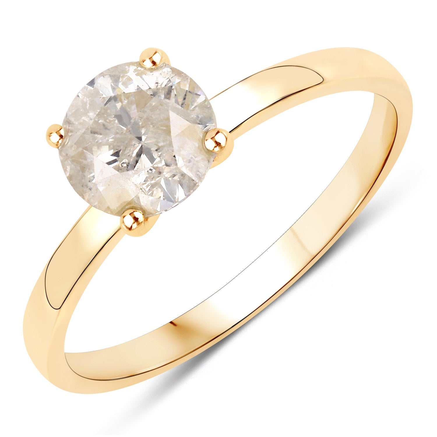 1.25 Carat Genuine TLC Diamond 14K Yellow Gold Ring by Bids.com