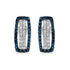0.51 Carat Genuine Blue Diamond & White Diamond .925 Sterling Silver Earrings by Bids.com