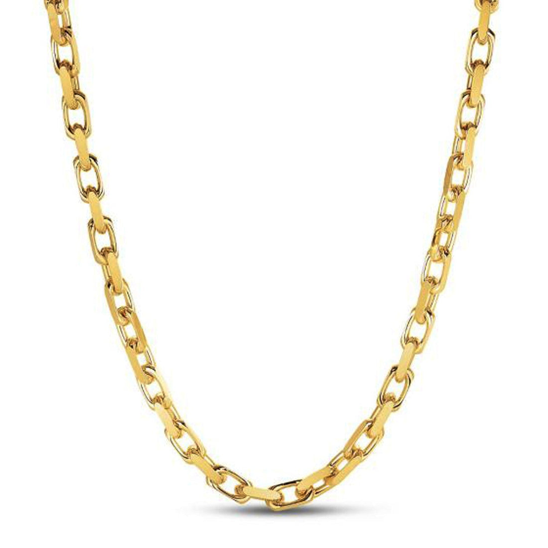 14k Yellow Gold French Cable Link Chain (6.10 mm) by Bids.com