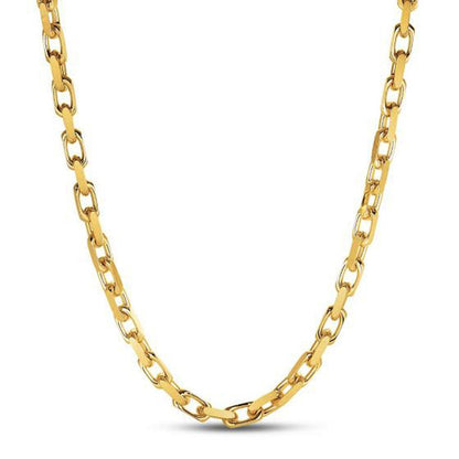 14k Yellow Gold French Cable Link Chain (6.10 mm) by Bids.com