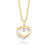 14k Two-Tone Gold Intertwined Hearts Pendant by Bids.com