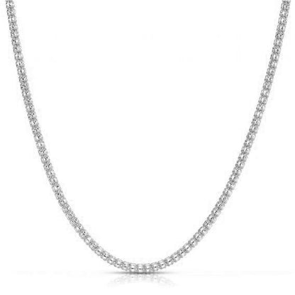 Ice Barrel Chain in 14k White Gold (3.14 mm) by Bids.com