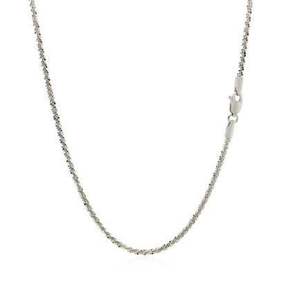 14k White Gold Sparkle Chain 1.5mm by Bids.com