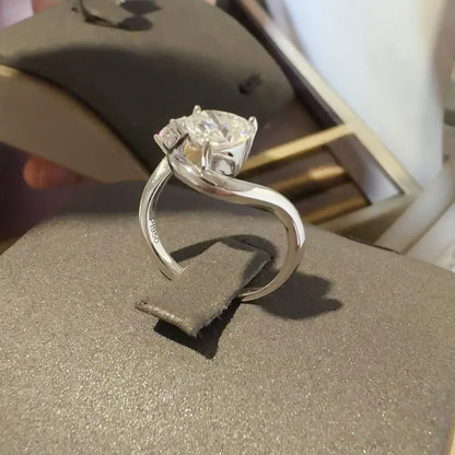 1.3 Carat Sparkala™ 925 Sterling Silver Irregular Shape Ring by Sparkala