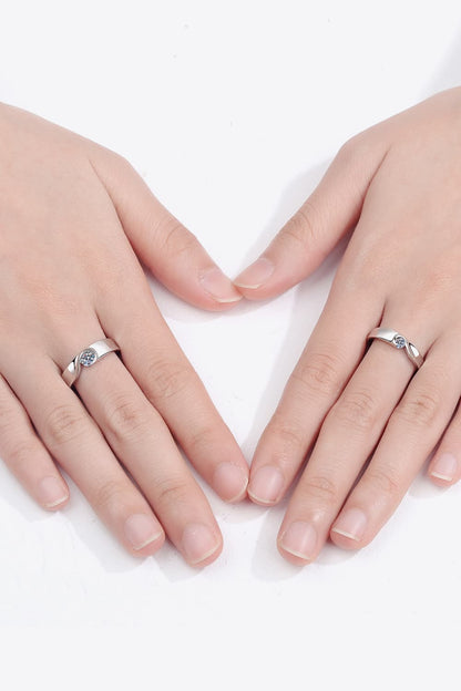 Sparkala™ Rhodium-Plated Inlaid Swirl Ring by Sparkala