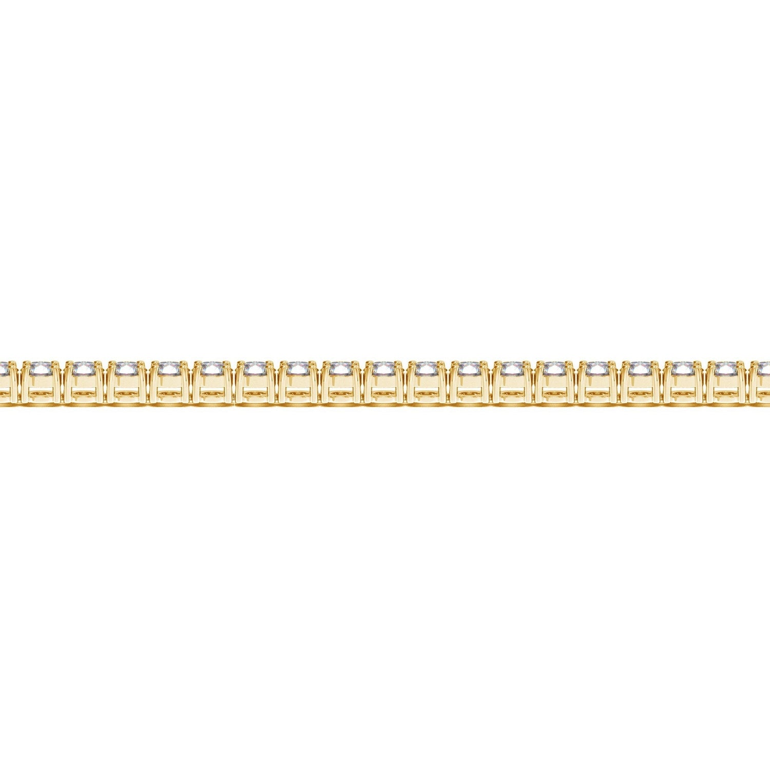 Lab Grown Round Diamond Tennis Bracelet in 14k Yellow Gold (5 cctw F/G VS2/SI1) by Bids.com