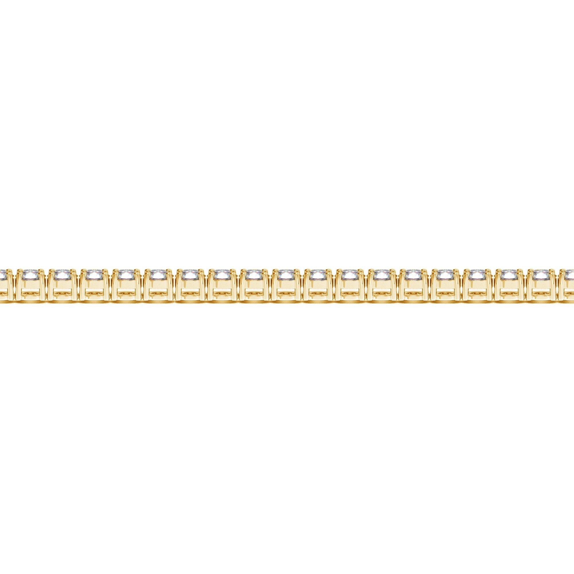 Lab Grown Round Diamond Tennis Bracelet in 14k Yellow Gold (5 cctw F/G VS2/SI1) by Bids.com