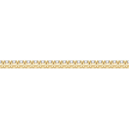 Lab Grown Round Diamond Tennis Bracelet in 14k Yellow Gold (5 cctw F/G VS2/SI1) by Bids.com