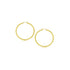 14k Yellow Gold Polished Hoop Earrings (15 mm) by Bids.com