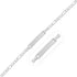 14k White Gold Figaro Chain Fancy Children&